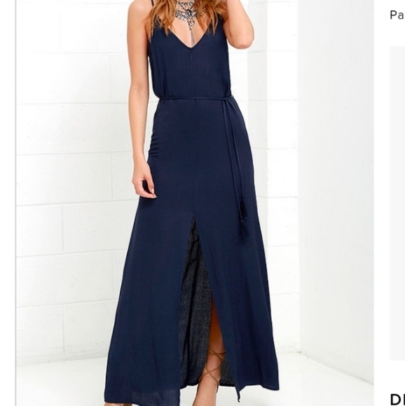 Lulu's Fresh Air Maxi Dress Blue - Picture 1 of 5